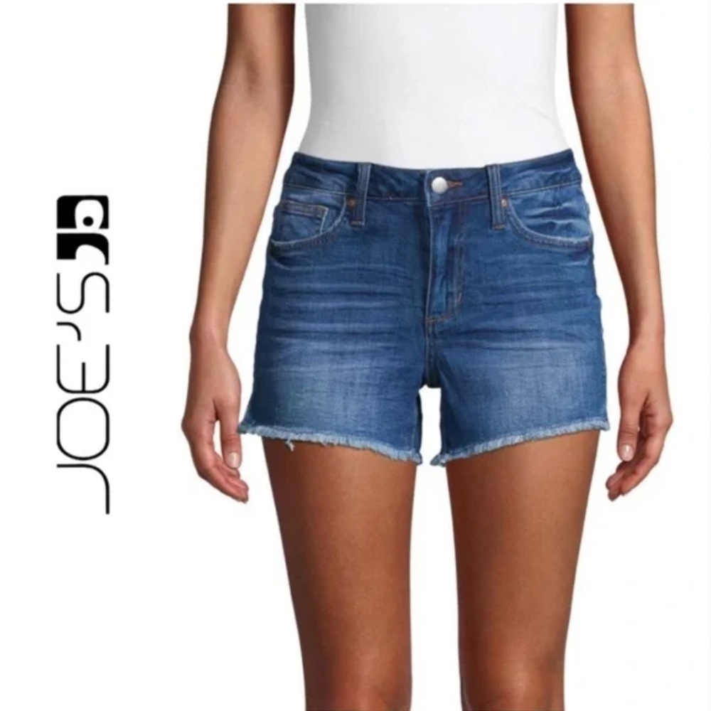 Joe’s Jeans Vannes Denim Shorts Mid-Rise Cut-Off Denim Shorts - 26